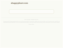 Tablet Screenshot of ahappyplanet.com